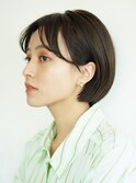 【Maison】耳掛け大人センターパートショートボブ