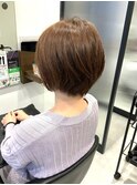黒髪/グレーベージュ/レイヤーロング/前髪パーマ/銀座
