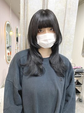 ガルボヘアー 名古屋栄店(garbo hair) #名古屋#栄#プルエクステ#ロングウルフ#黒髪#イメチェン