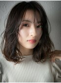 □黒髪バリアージュ大人可愛いロングボブ215★上尾20代30代40代