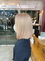 ミラク 町田(MIRAC)&nbsp;【MIRAC町田店河原崎】ブリーチ2回目でホワイティーブロンド