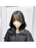 くびれヘア×ダークグレー