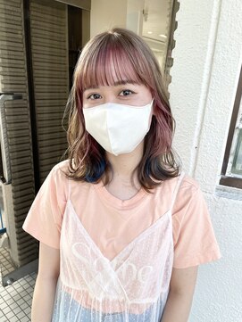 ロマーリ(LOMARLIE) ミルクティーブラウン_インナーカラーデザイン