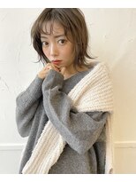 テンバイシオミエイチ(10 by shiomi H)&nbsp;春パーマ×ナチュラルボブ/透明感シアーグレージュ/こなれヘア