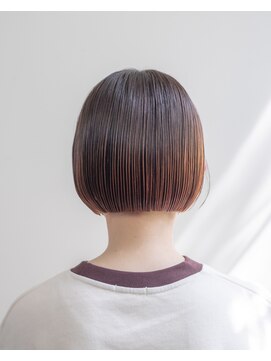 ルプラ ガーデン(le-pla garden) オレンジベージュ#切りっぱなしボブ#ダメージレスカラー#豊橋