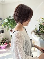 エメ 小山(Aimer)&nbsp;似合わせ大人ショート/小顔見せ/ピンクブラウン