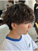 波巻きパーマメンズパーマメンズヘアツーブロックツイストパーマ
