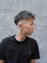 メンズグルーミングナンバーナイン(MEN'S GROOMING NUMBER NINE)&nbsp;ホワイトメッシュ/ツイスパ/フェードカット