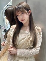 ルームバイシー 新宿(Loom. by Sea)&nbsp;メルティカラー×ウェーブミディアム[似合わせカット/韓国]