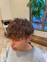 ティーワン 神埼店(T-one)&nbsp;▼ウェーブパーマツーブロックマッシュツイストスパイラルパーマ