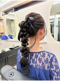 編み下ろしポニー