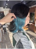 水色インナーカラー
