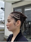 お祭りヘア