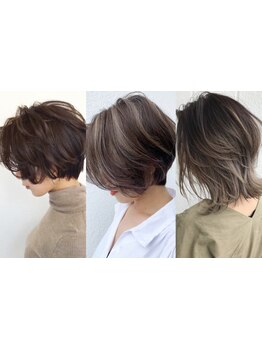 カットで差がつくショートスタイルはお任せ！髪質やクセを見極めたカットで、理想のスタイルを実現♪