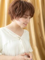 カバーヘア ブリス 大宮西口(COVER HAIR bliss) ミルクティーブラウン小顔ふわふわショートTd1大宮20代30代40代