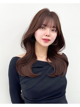 アマトウキョウスマートサロン(AMA TOKYO×Smart Salon) 韓国ヘア　レイヤー　顔まわり