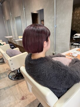 ブリーチ卒業・ボルドーミニボブ