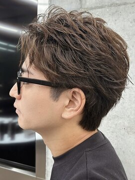 フィフス 仙台(fifth) 仙台フェザーパーマニュアンスパーマセンターパートウルフカット