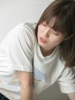 リソラ 池袋(LiSora)&nbsp;ミルクティーブロンド/デジタルパーマ/ダークブルー[池袋]