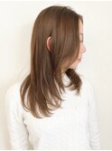 【松戸アイダ】明るめベージュカラー×レイヤーカットワンカール