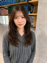 ハウリーヘアアンドスパ(HAURY hair&spa) レイヤーx グレージュブラウン