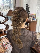 バイブアンドアネックス(VIBE & ANNEX)&nbsp;【★AOI★】編み下ろし/ツインアレンジ/結婚式/横浜/石川町