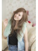シナモンアッシュでおとな可愛く☆甘辛ロング【mielhair新宿】