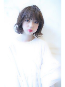 ブーケ(BOUQUET) 大人かわいい・くせ毛風カール・ジグザグバング・大人ボブ・ボブ