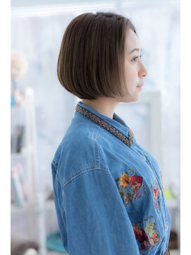 ミック ヘアアンドビューティー 大山店(miq Hair&Beauty) ツヤ感キラリ★前下がりの小顔ナチュラルボブa