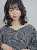 organic color  ブルーアッシュ x モノトーン