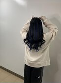 #ブルー#ハイライト#エクステ