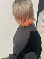 ラ ブーケ 御器所店(La Bouquet)&nbsp;切りっぱなしボブ/美髪のススメ/インナーオレンジ