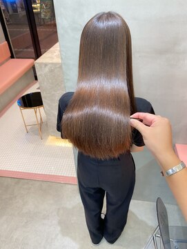 ロンドポレール 北千住(Lond polaire) シアカラー×セミディ×ダークアッシュ×姫カット