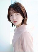 簡単楽ちん！丸顔さんおすすめくびれボブ*ボブカット*ボブヘア