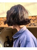 ボブパーマくせ毛風ボブ外国人風ボブパーマくせ毛風パーマ