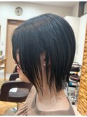 ボブ！質感カットでちょうどいい量にします！［川越駅」