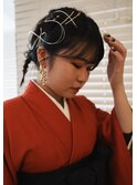 卒業式 袴 hair set