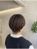 マッシュショート×アッシュブラウン