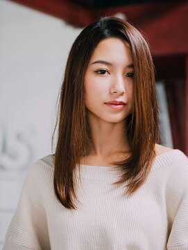 ココカラーアンドカット マルナカ福富店(CoCo Color&Cut) ノーバングレイヤーロング☆20代30代40代50代