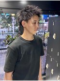 【アップバングショート×ツイストパーマ】メンズパーマ/短髪