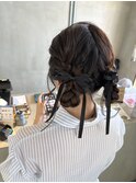 結婚式参列に♪/お呼ばれヘア/編み込み/カチモリ【豊見城/糸満】