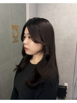 ジエクトカナウ 大阪梅田店(The Ect canow) セミロング／お顔周りレイヤー／レイヤーカット