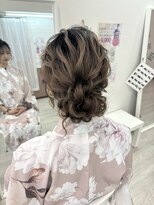 ホワイト(White)&nbsp;夏祭りアップスタイル♪