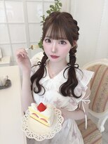 リルミー ミュエナ 大須 矢場町(Lilme myuena)&nbsp;ダークパープル/ナチュラルショート/夏のヘアアレンジ/名古屋
