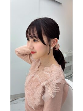 コア プラス 立川(COA PLUS) 透明感カラー髪質改善ダブルカラー韓国レイヤーカット前髪顔周り