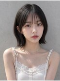 グレージュ姫カットダブルカラーラベンダーカラーワンホンヘア◎