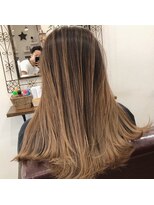 リズ オブ ヘアー(Lis of hair) バレイヤージュ&ベージュブラウン【大橋】@lis_oohashi