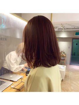 ローレンジウ(LOREN JU) 透明感髪質改善ベージュダブルカラーミルクティーグレージュ