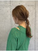 パーティヘア/ヘアセット/ヘアアレンジ/お呼ばれヘア/編み下ろし
