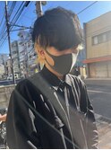メンズ ウルフカット アンブレラカラー